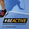 Grafik mit Logo von #BEACTIVE und einer Person, die Seil springt.